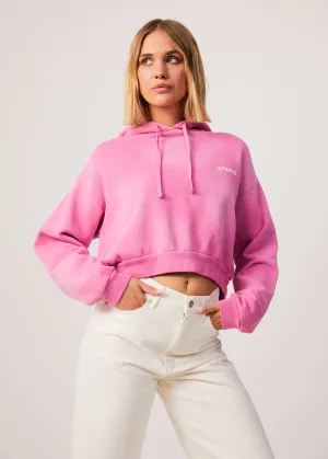 AFENDS Womens Boundless - Cropped Hoodie - Bubblegum