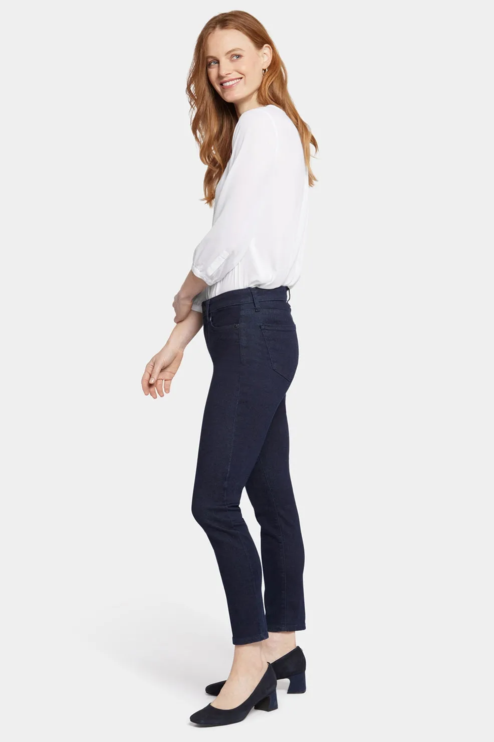 Alina Skinny Dark Blue Premium Denim | Rinse