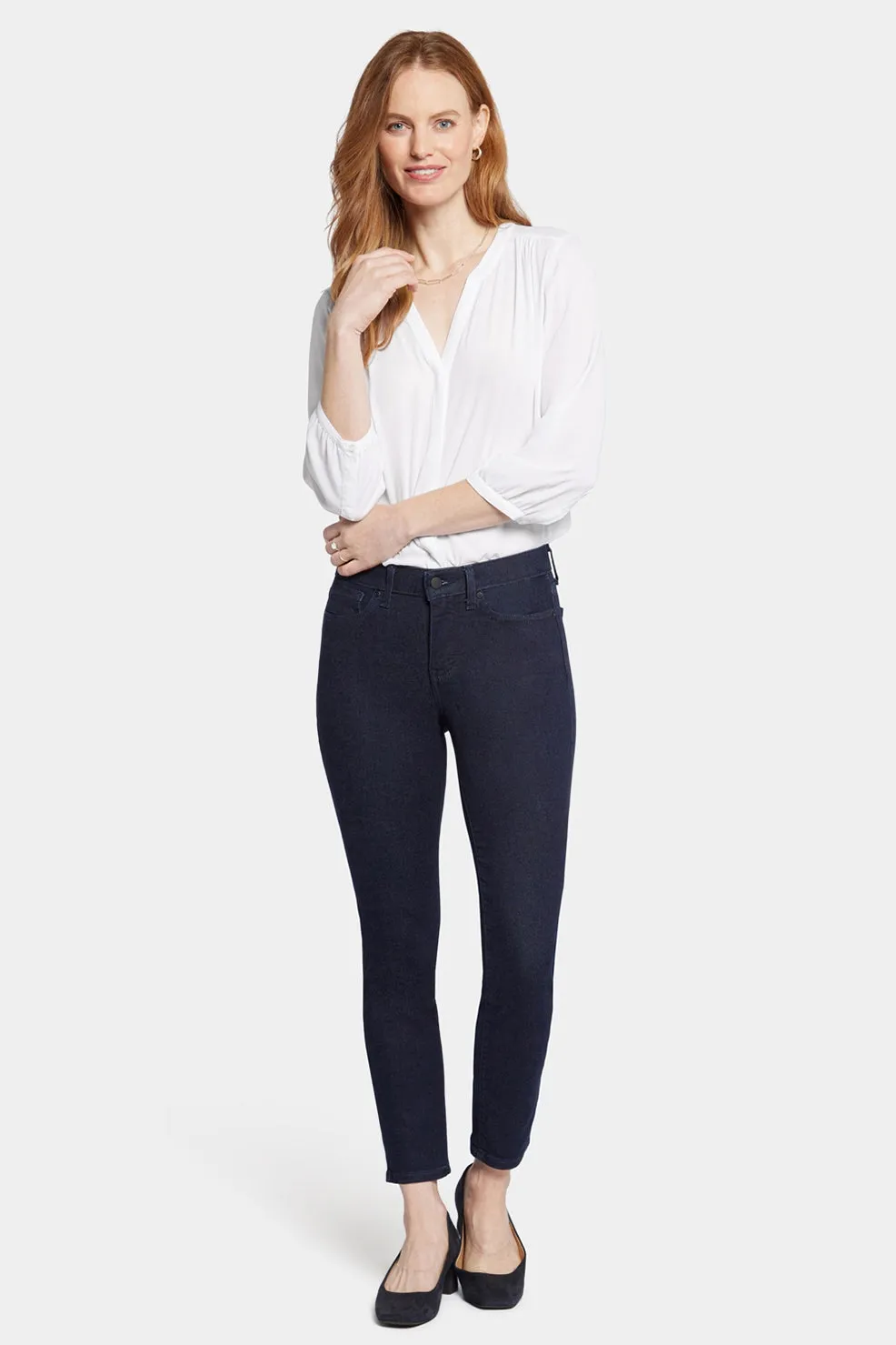Alina Skinny Dark Blue Premium Denim | Rinse