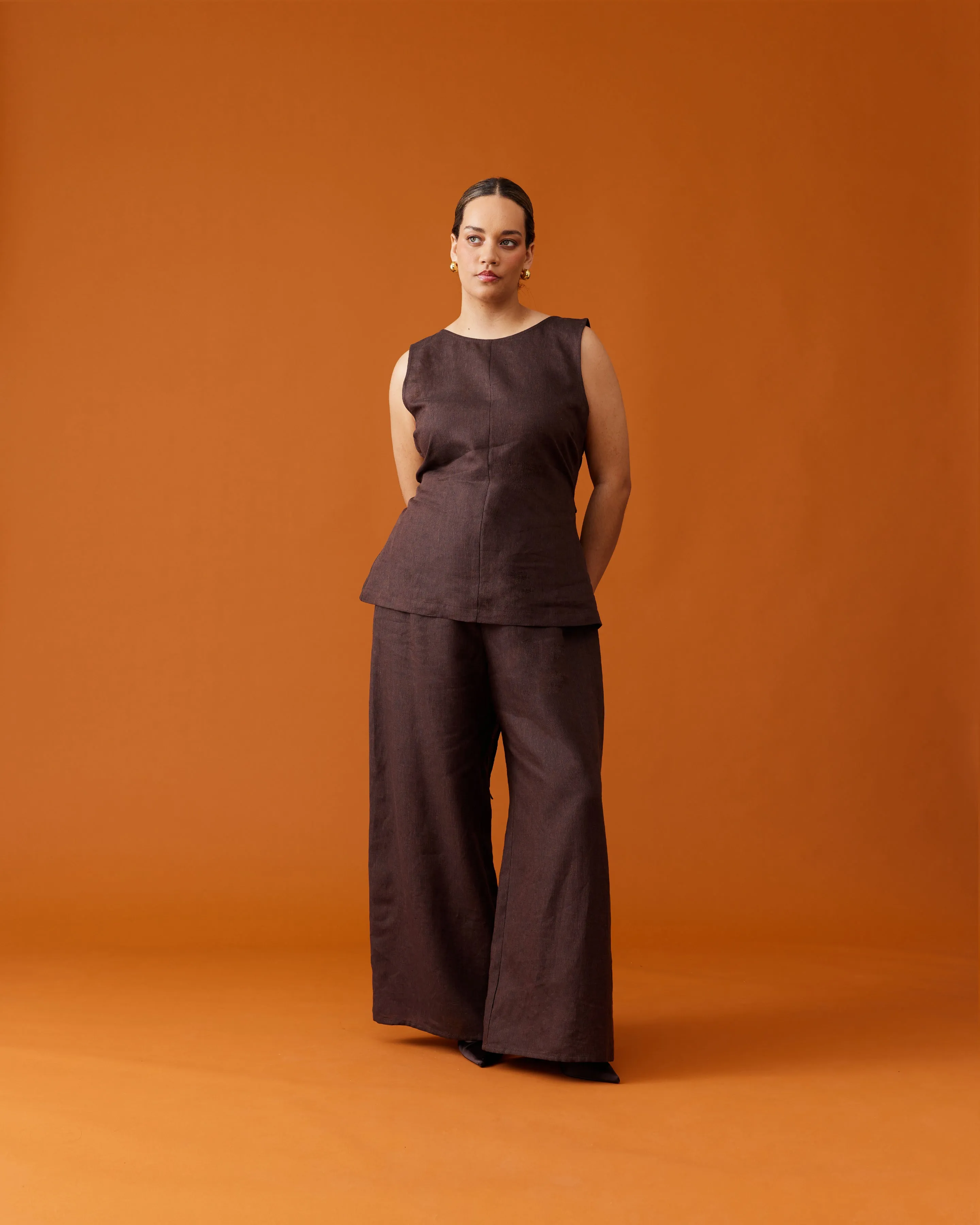 ANDIE LINEN PANT JAVA