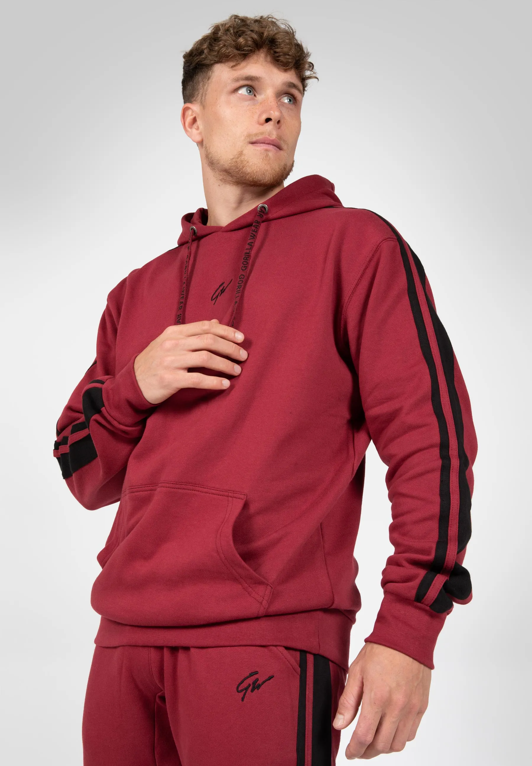 Banks Oversized Hoodie - Burgundy Red/Black
