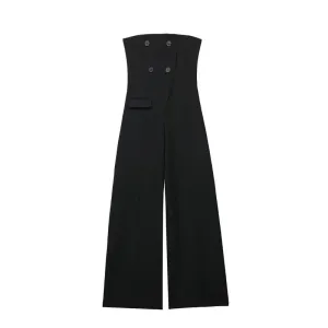Black Tube Jumpsuit
