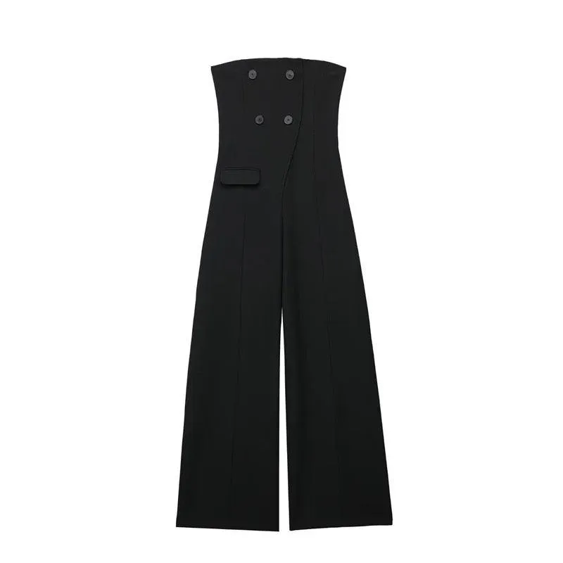 Black Tube Jumpsuit