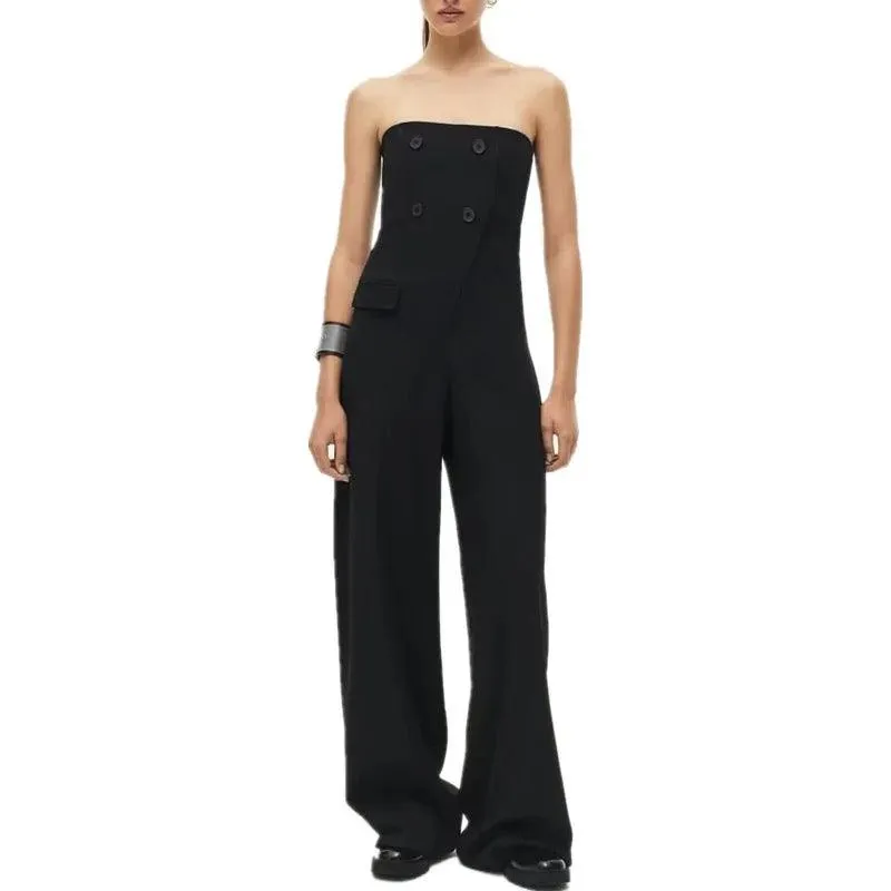 Black Tube Jumpsuit