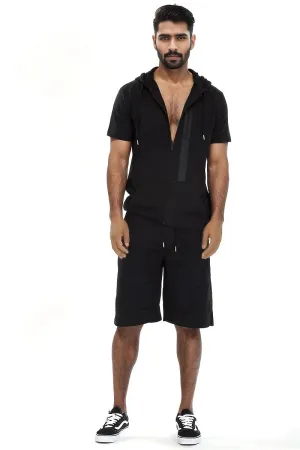 CAGE SHORT ATHLETIC SET- BLACK