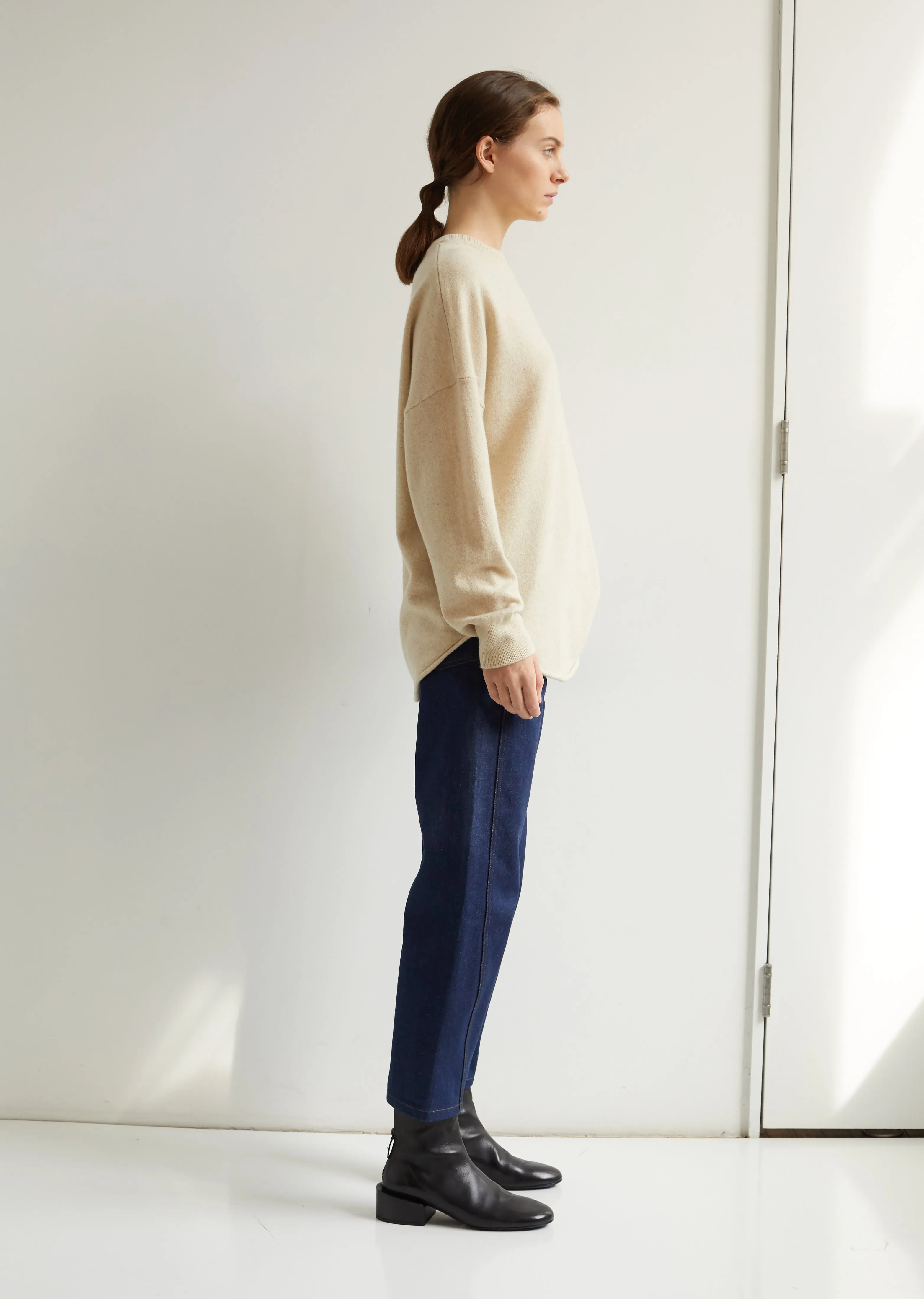 Cashmere Crew Hop Crewneck Sweater