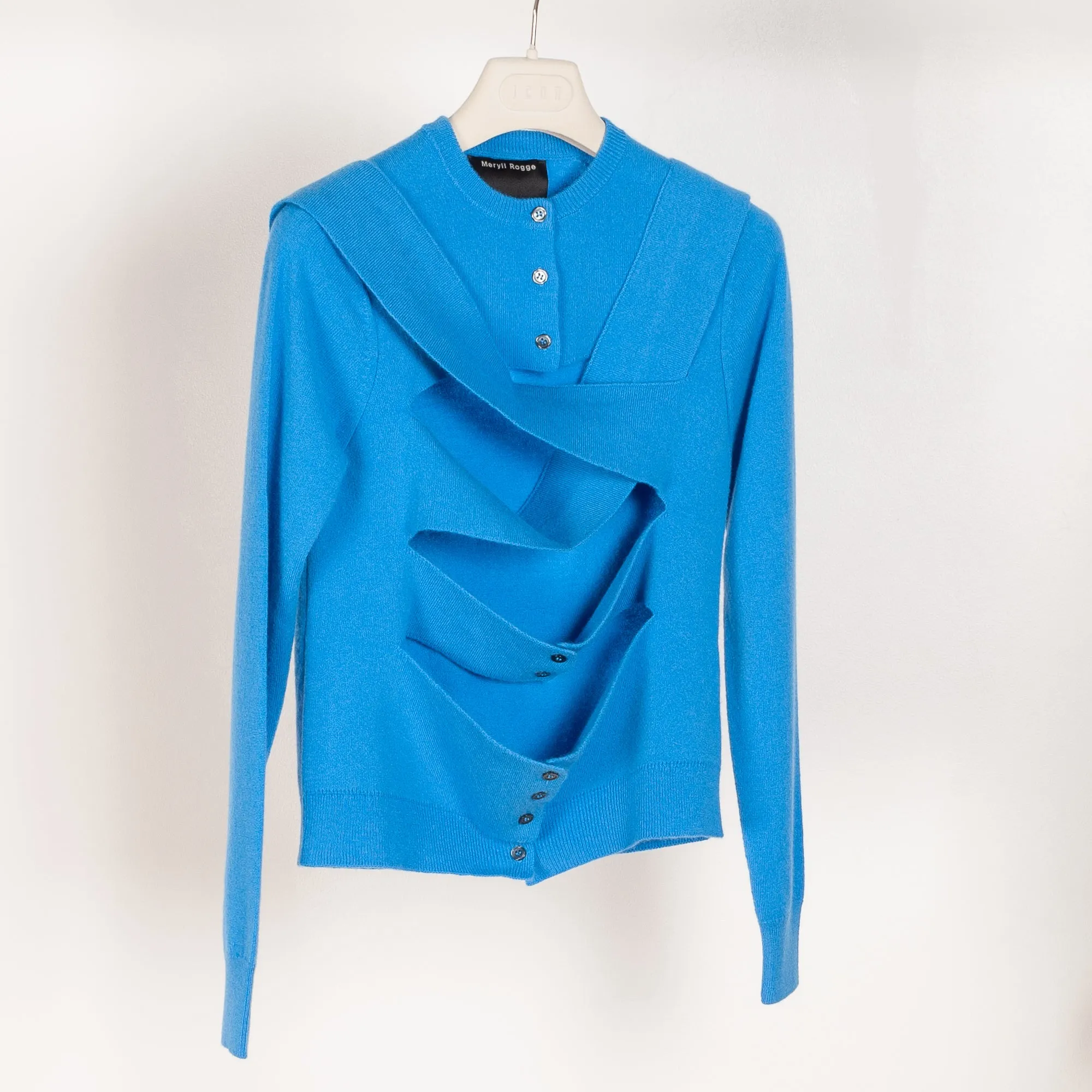 Crew-neck Wrap Cardigan
