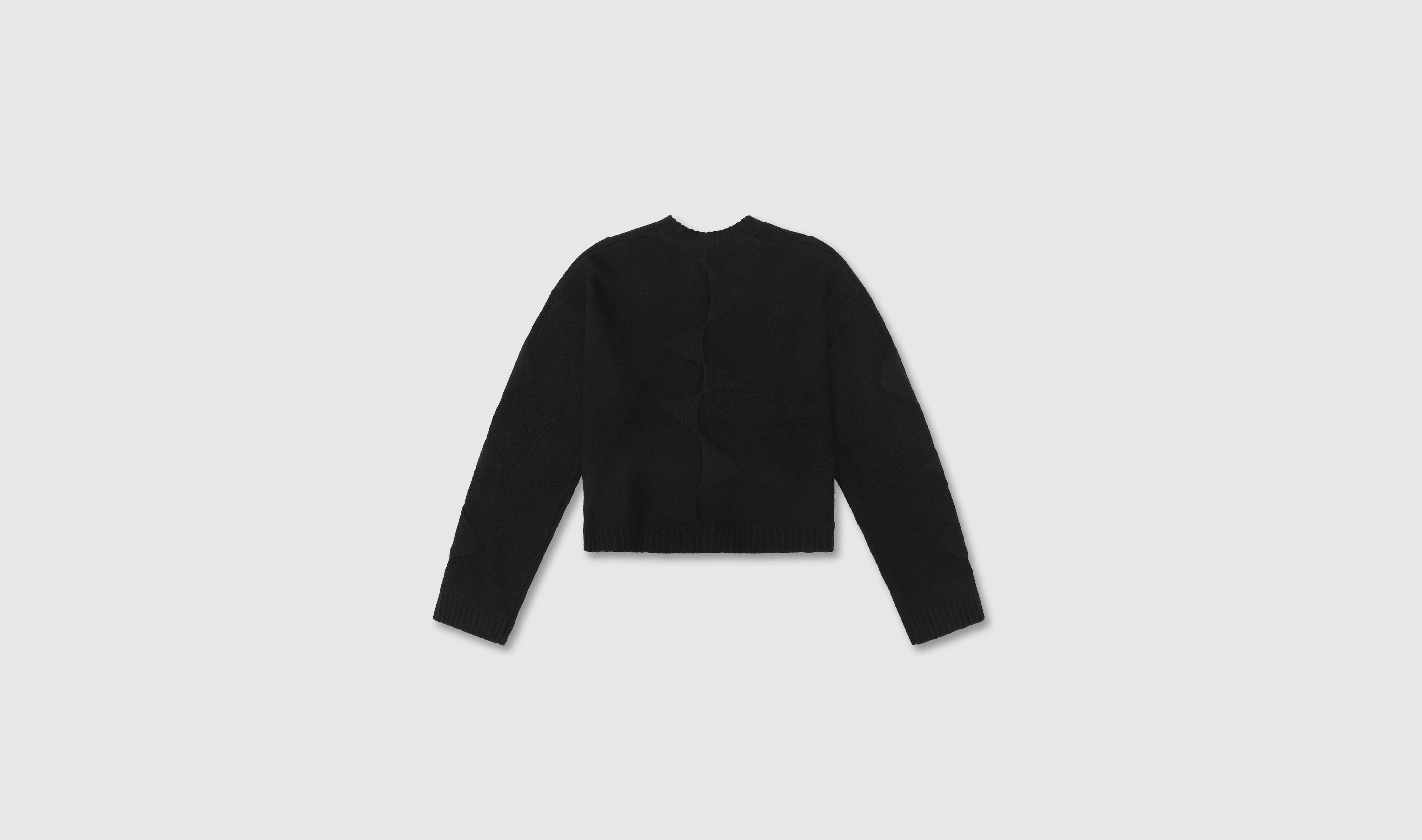 CROPPED SPIRAL KNIT