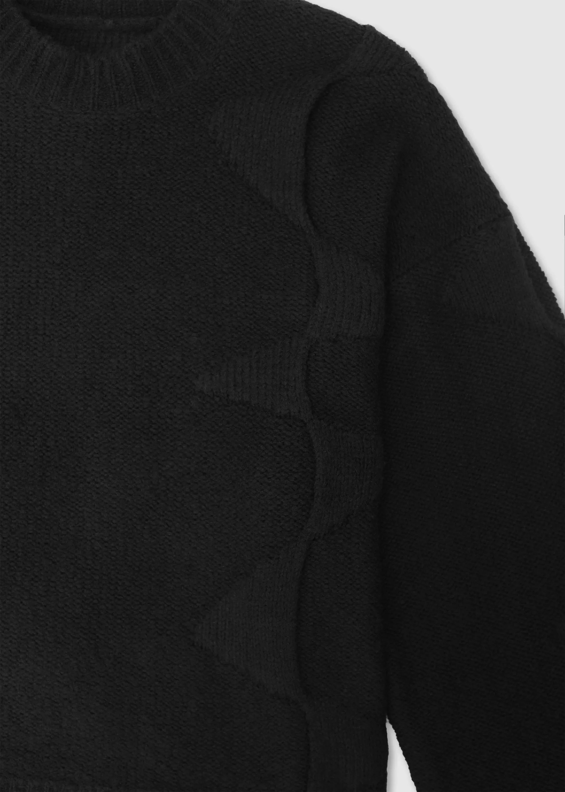 CROPPED SPIRAL KNIT