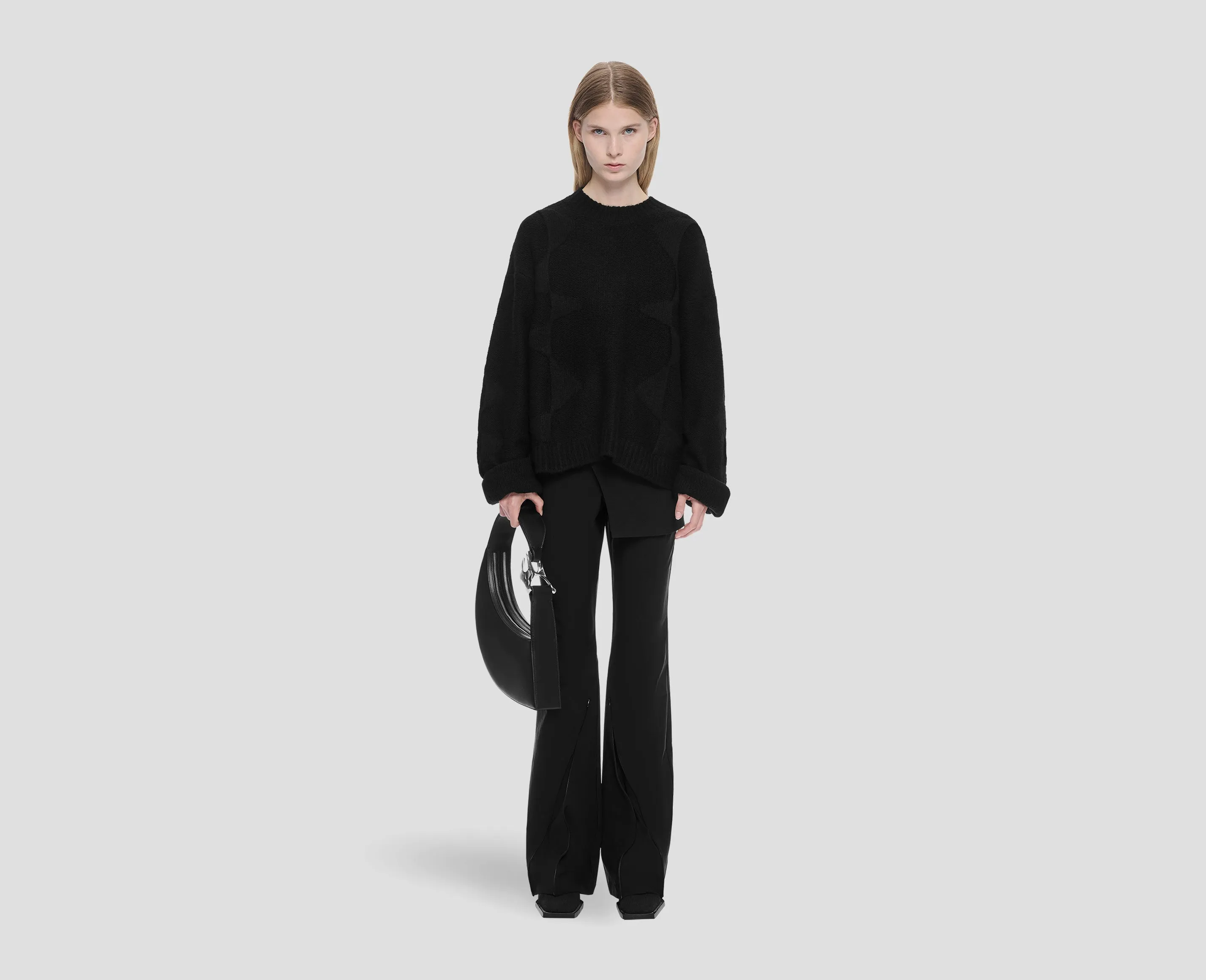 CROPPED SPIRAL KNIT