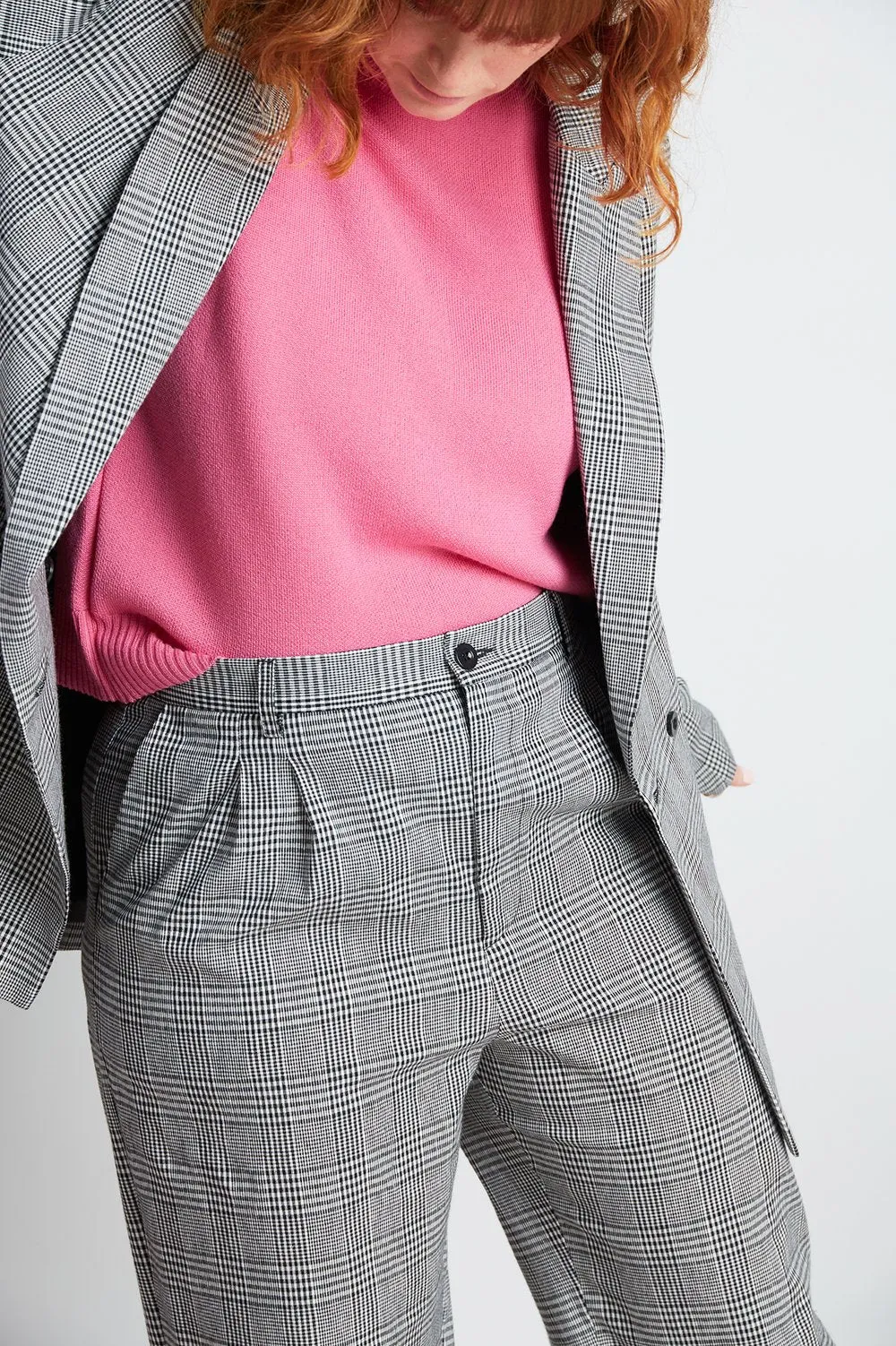 Davenport Flares - Black Mini Plaid