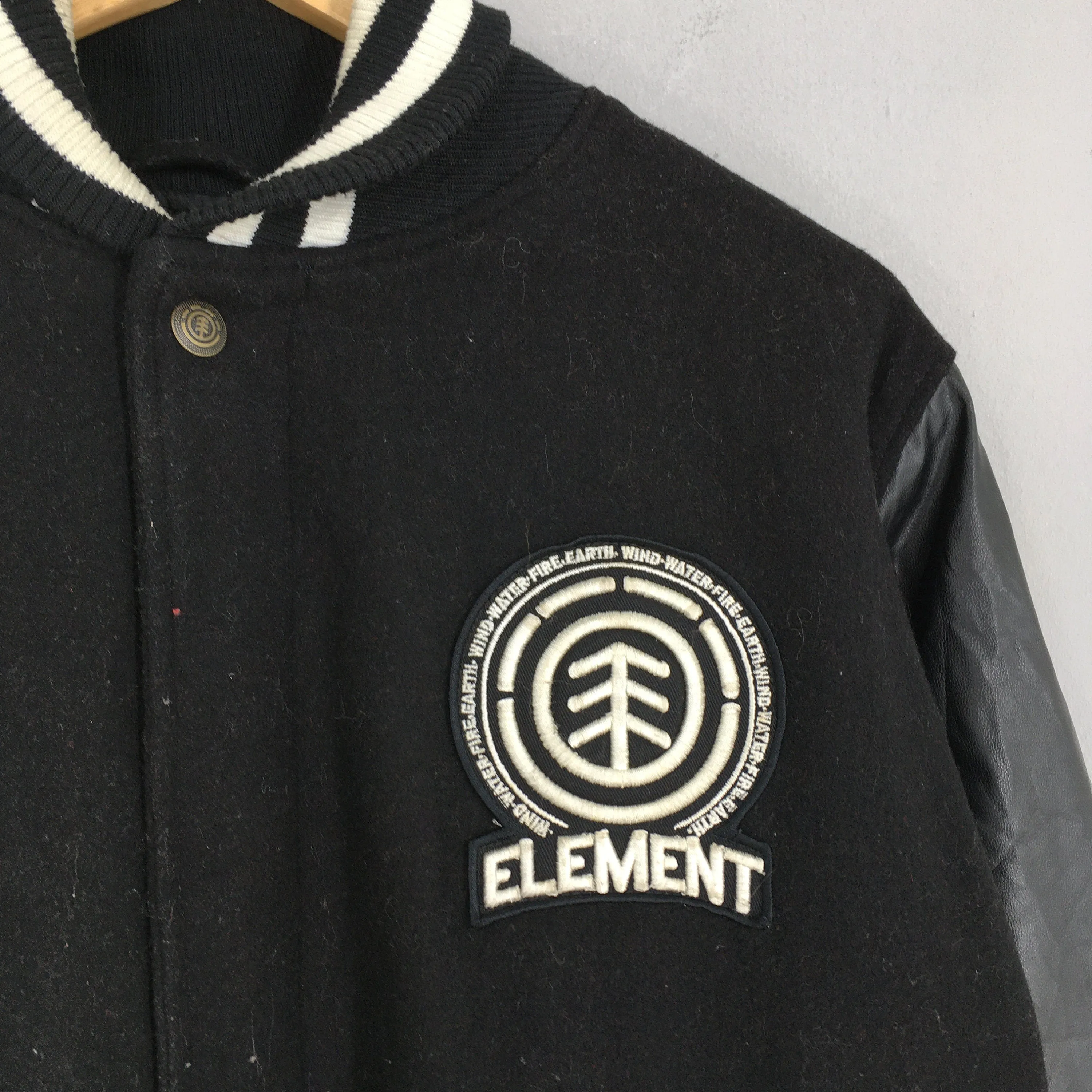 Element Wolfeboro Collection Wool Varsity Jacket Large