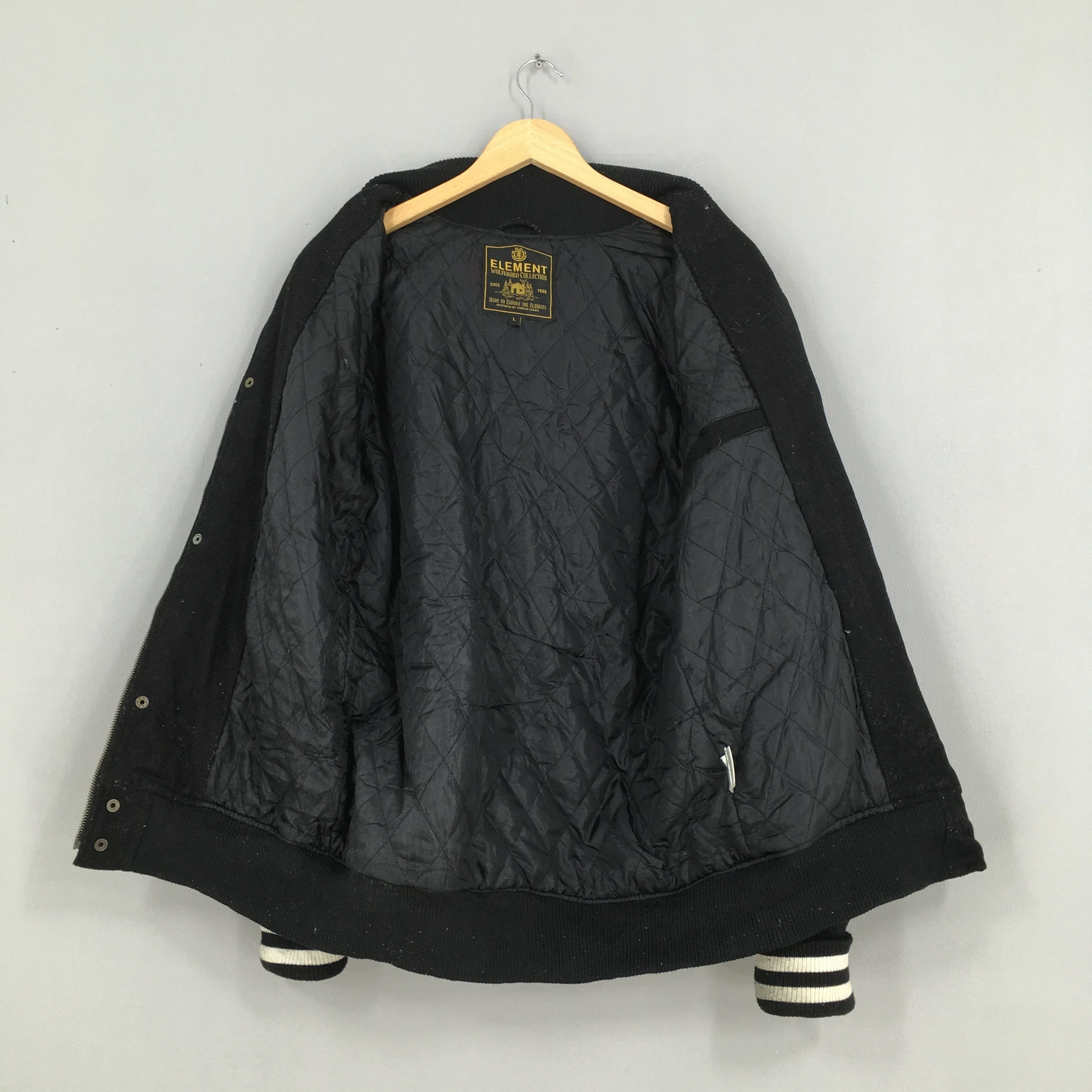 Element Wolfeboro Collection Wool Varsity Jacket Large