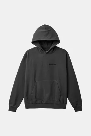 Embroidered Heavyweight Oversized Hoodie - Washed Black