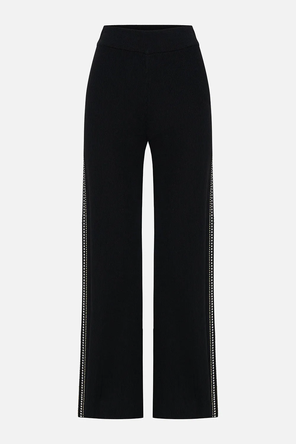FLARED JACQUARD KNIT PANT DANCE WITH DUENDE