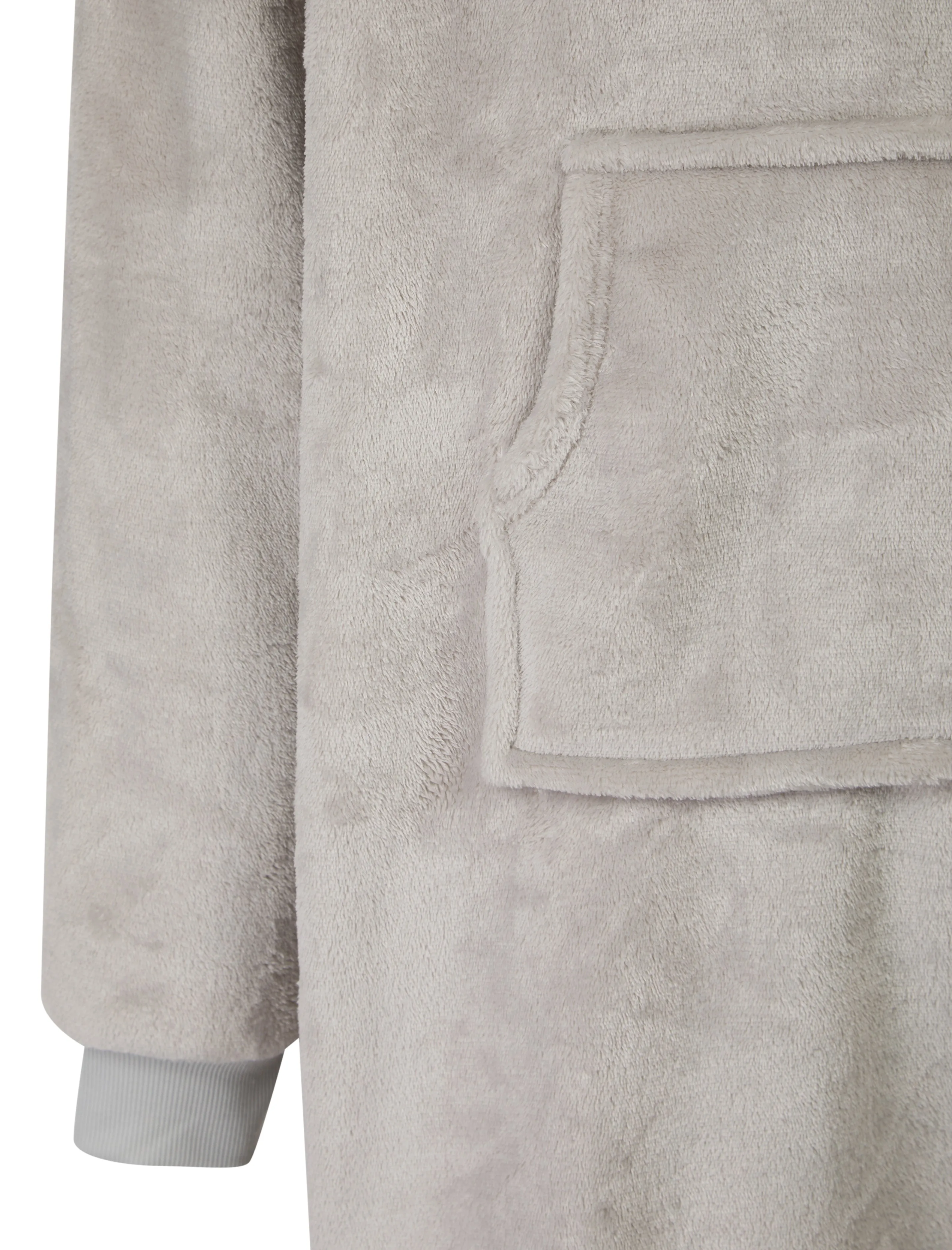GREY TEDDY OVERSIZED SNUGGLE HOODIE