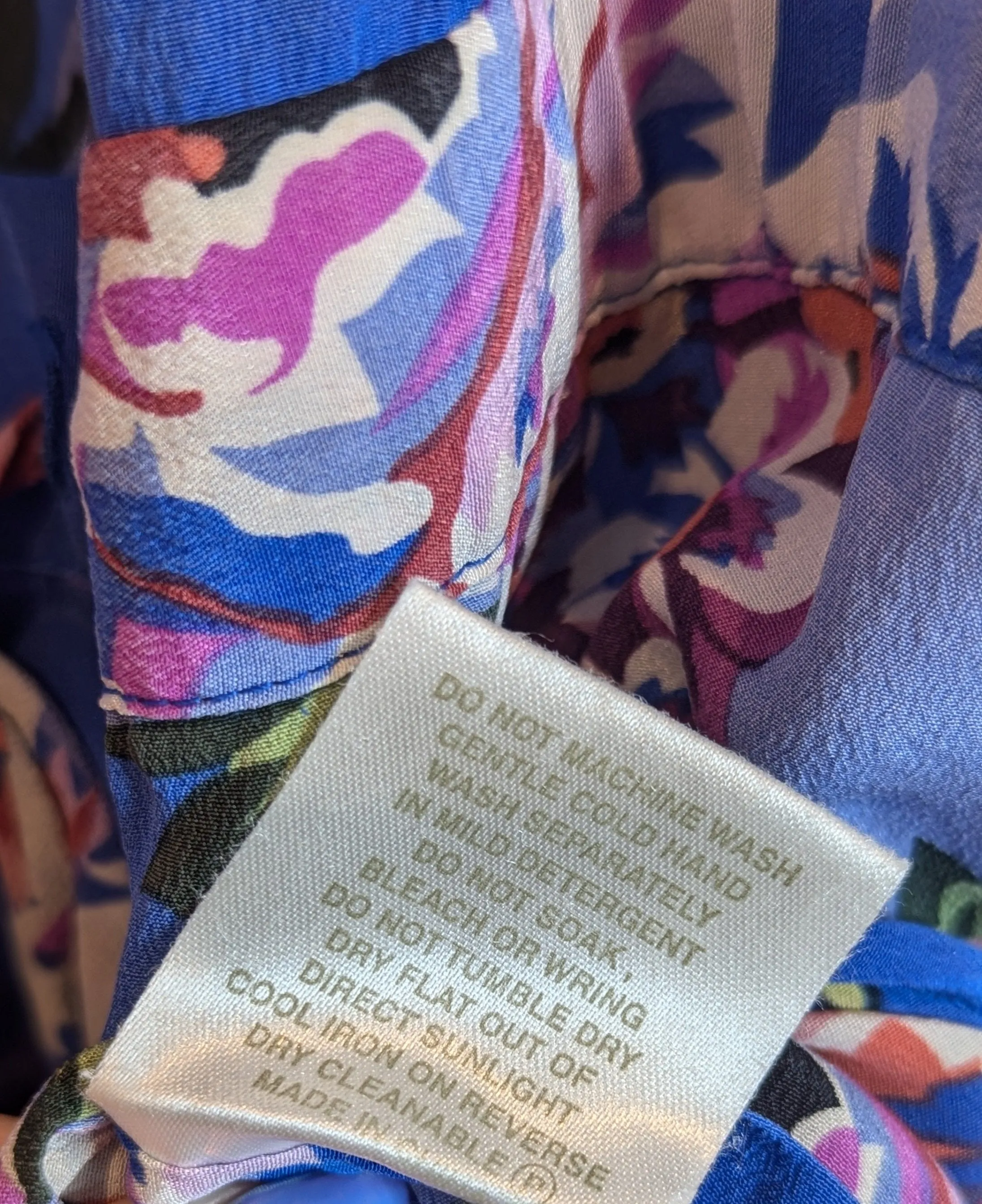 Kachel Blue Multicolour Floral Silk Jumpsuit Playsuit