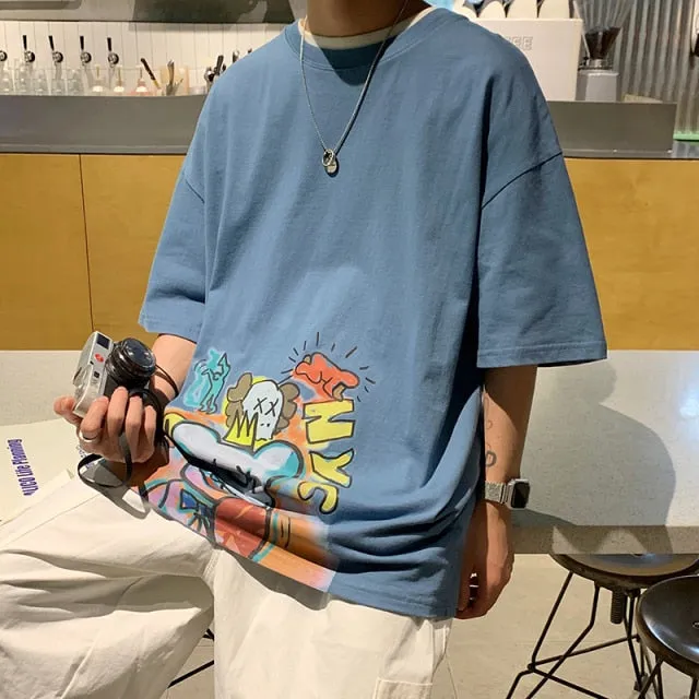 Kaws Design Mens Oversized T Shirt