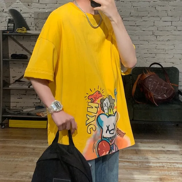 Kaws Design Mens Oversized T Shirt