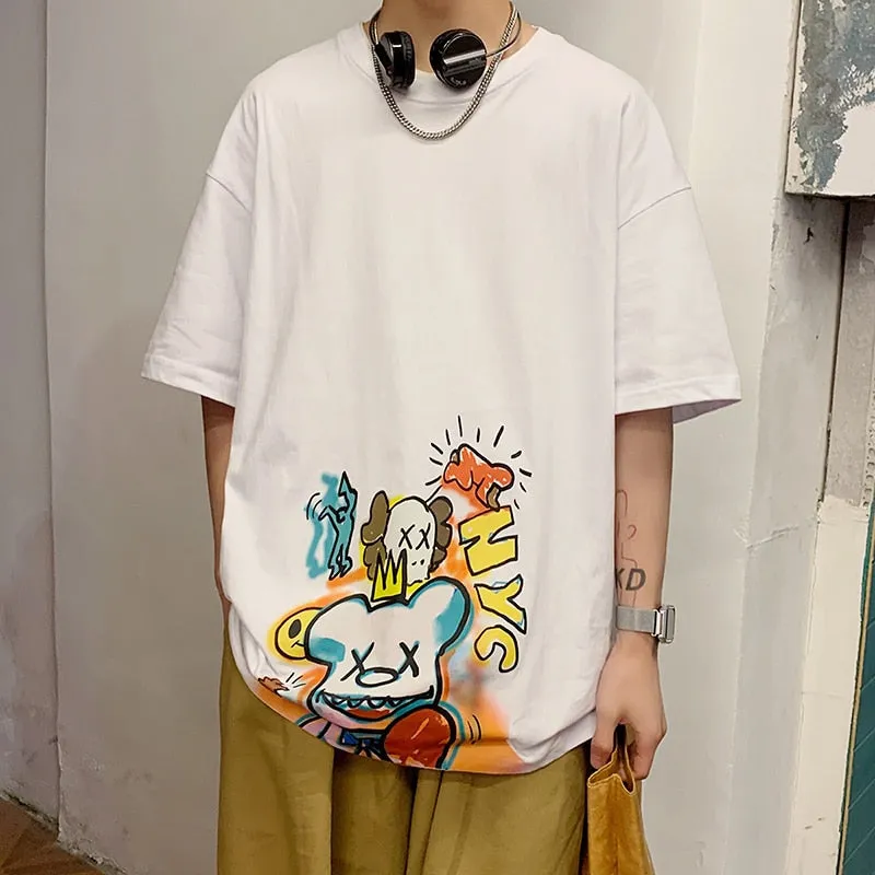Kaws Design Mens Oversized T Shirt