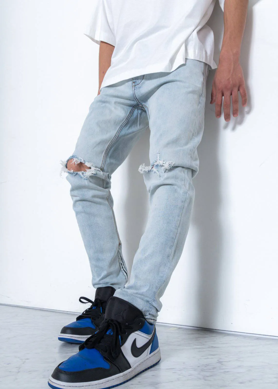Konus Men's Washed Out Slim Fit Denim