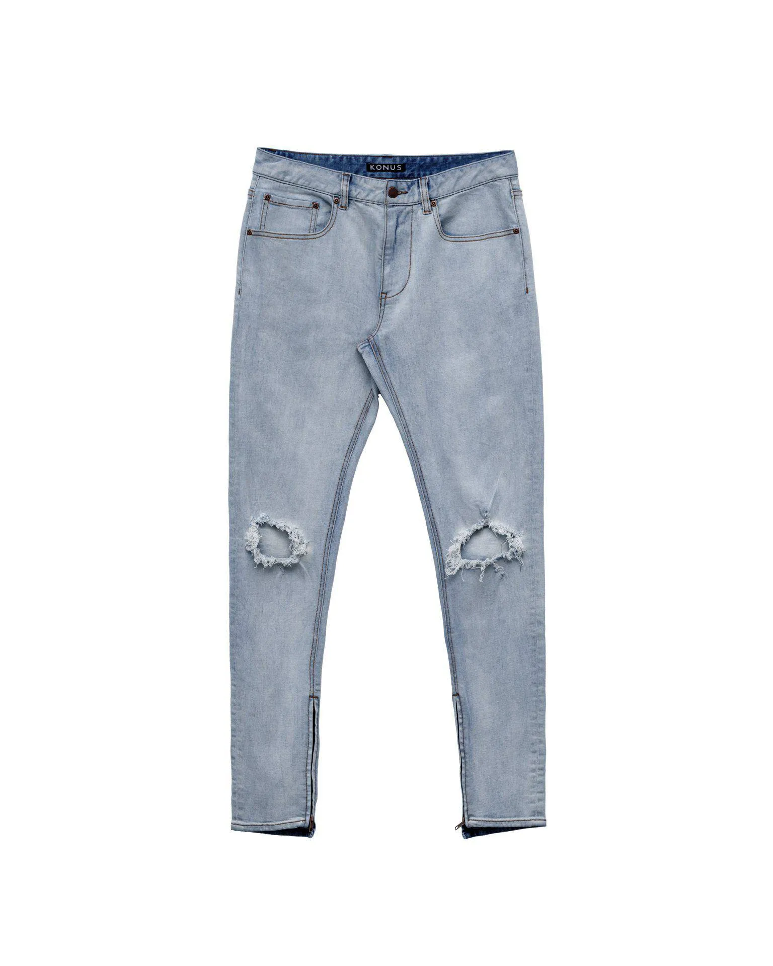 Konus Men's Washed Out Slim Fit Denim