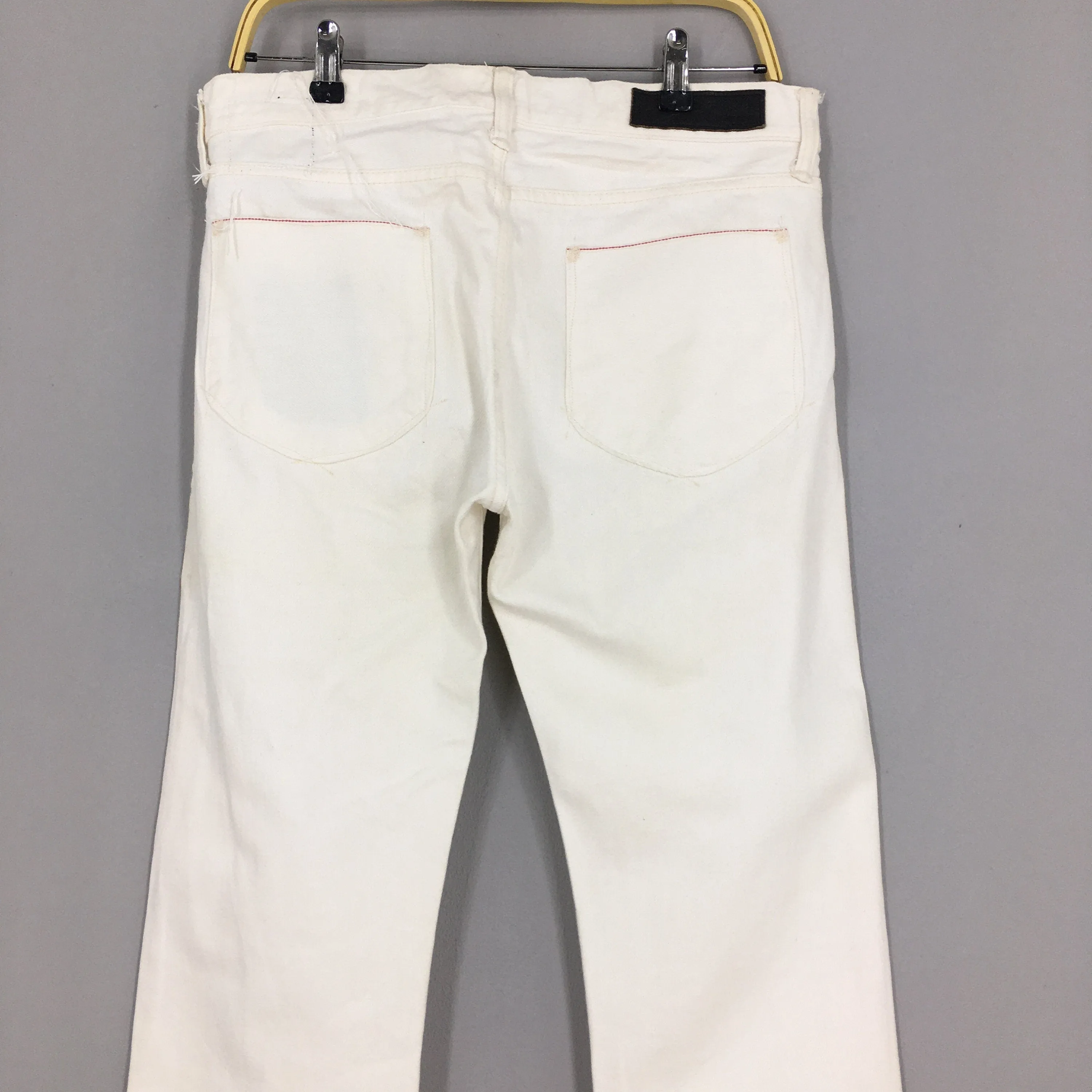 Kuro Japan White Denim Jeans Size 32x31
