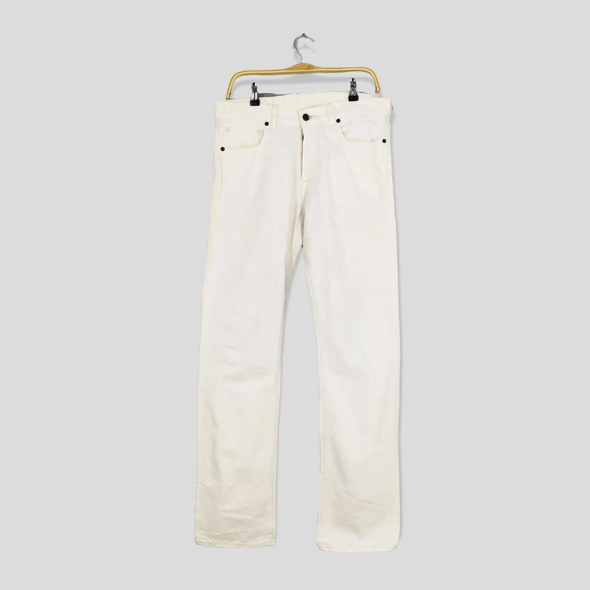 Kuro Japan White Denim Jeans Size 32x31