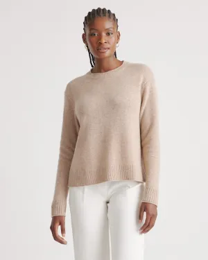 Lightweight Mongolian Cashmere Boxy Crewneck Sweater