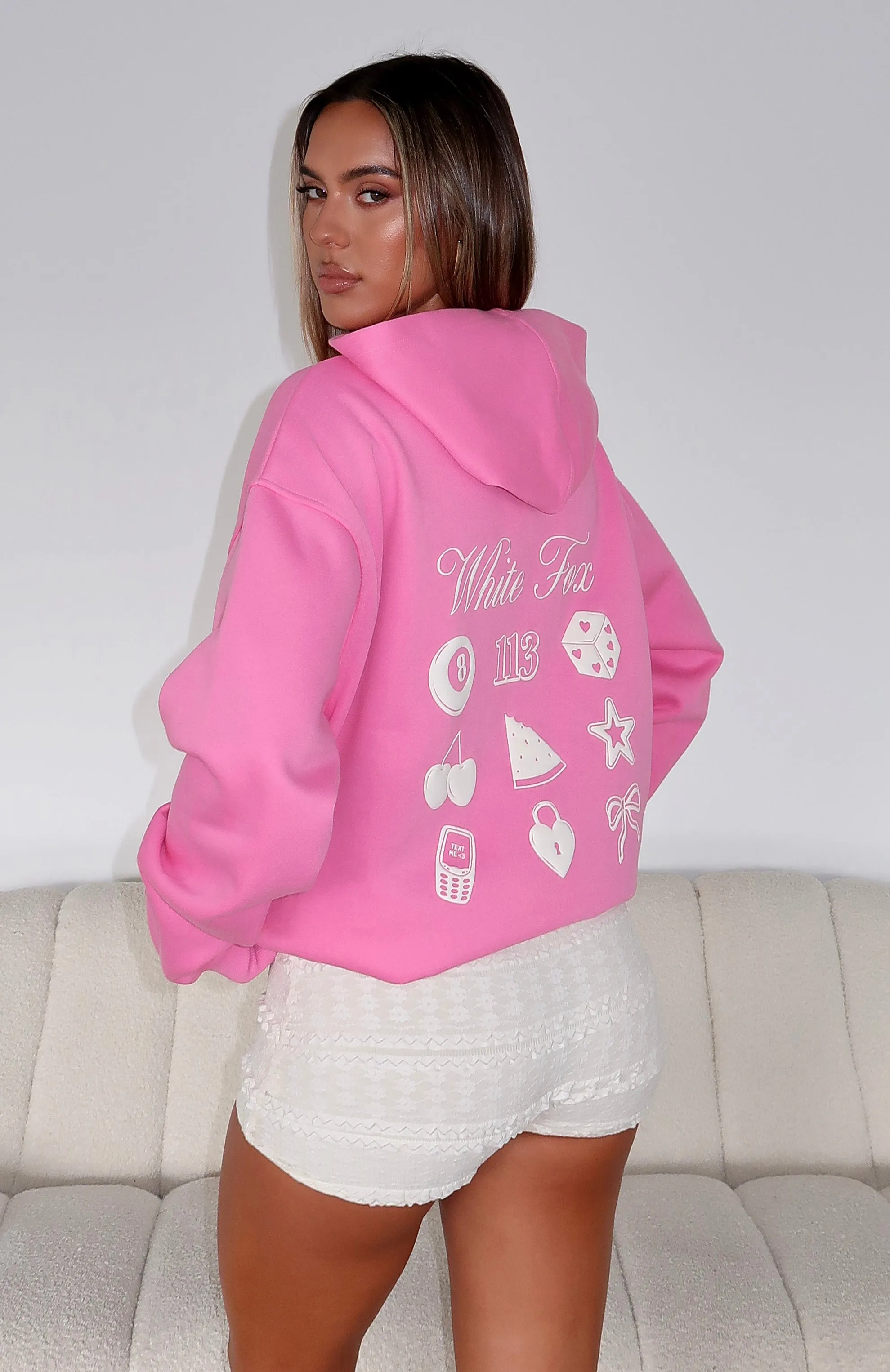 Lucky Charms Oversized Hoodie Pink