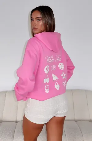 Lucky Charms Oversized Hoodie Pink