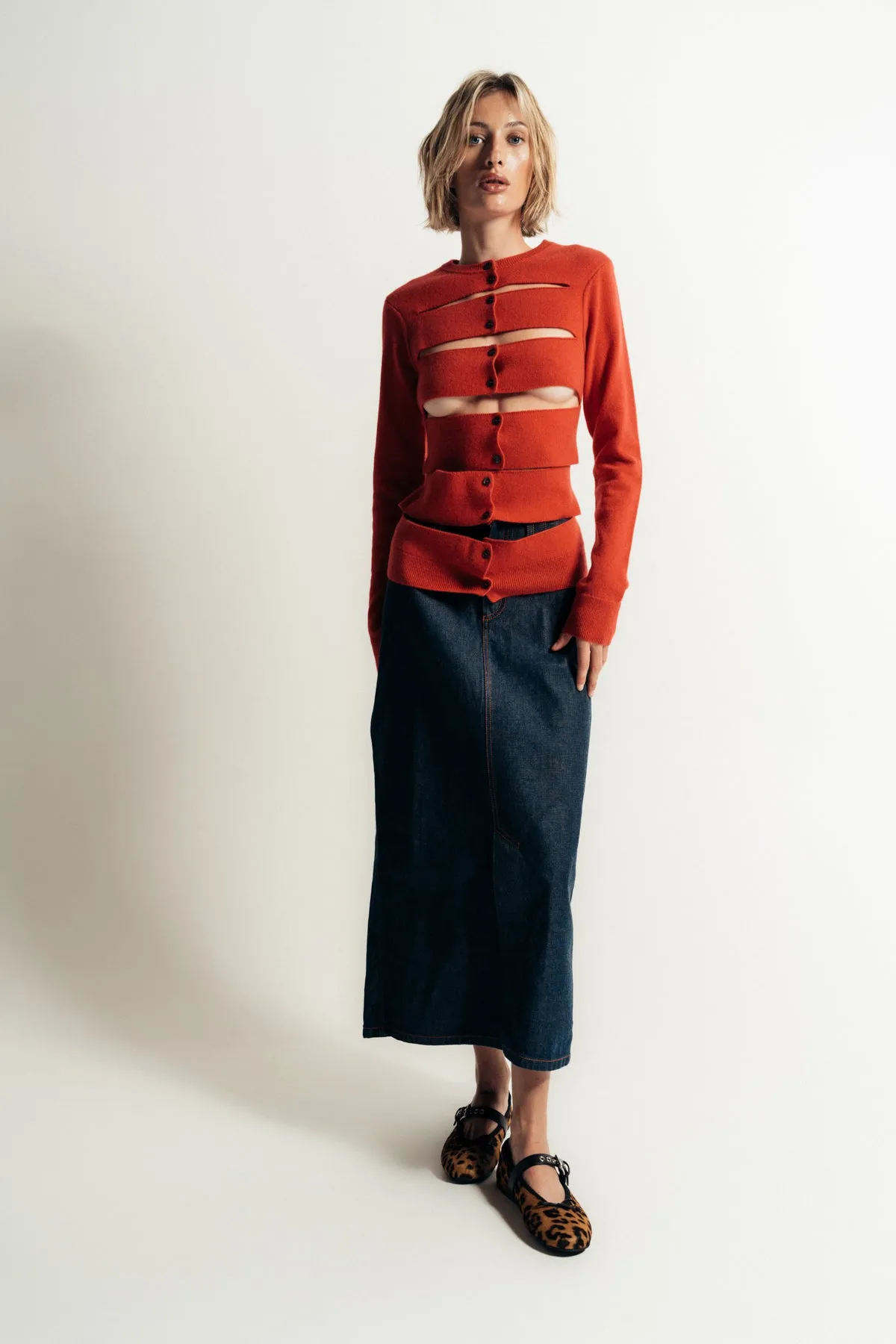 MERYLL ROGGE | CUT-OUT CARDIGAN