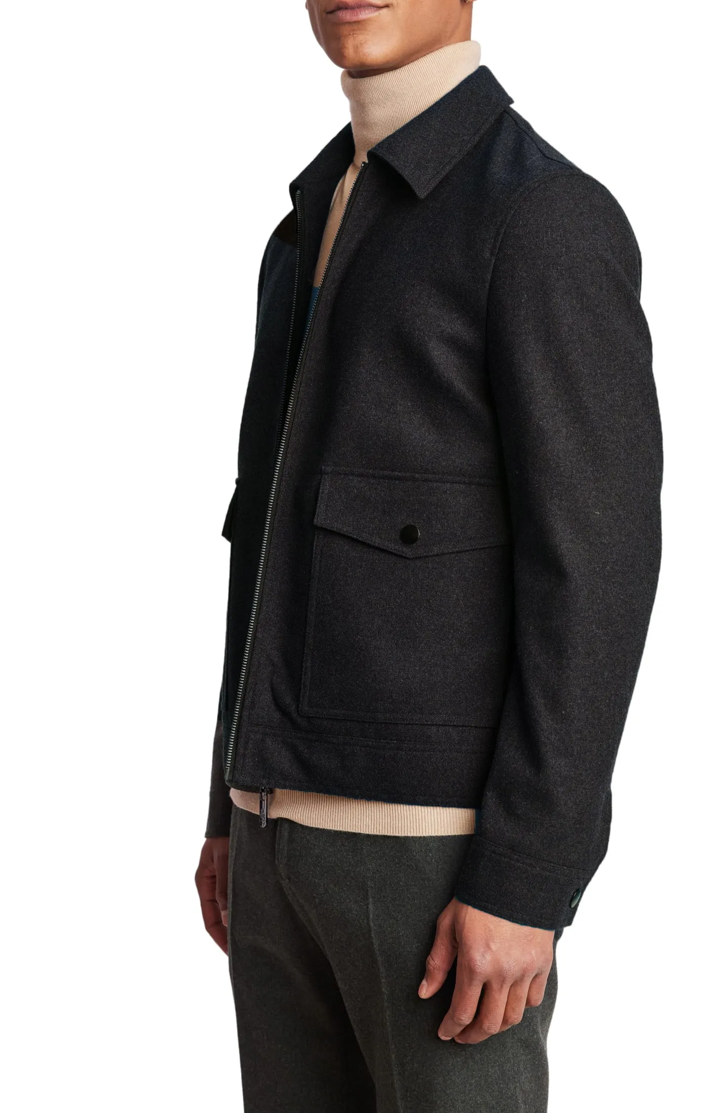 Milo Bomber Jacket - slim - All Black
