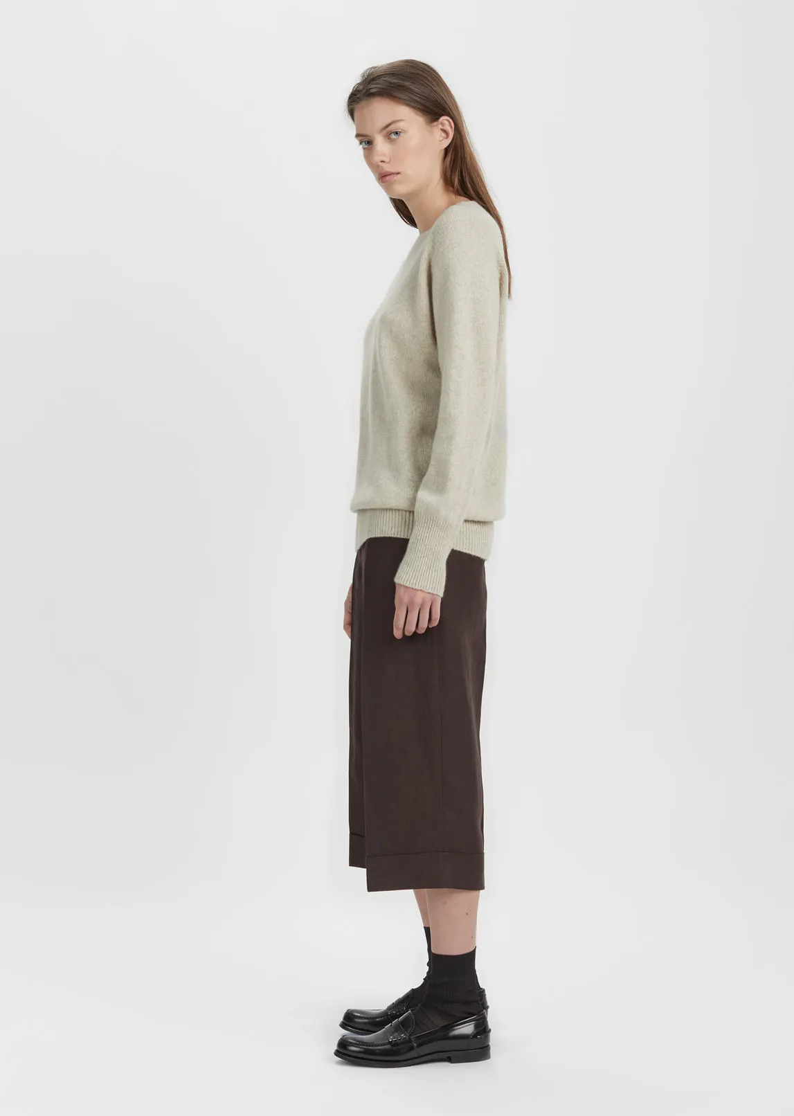 Oversized Cashmere Crewneck Sweater