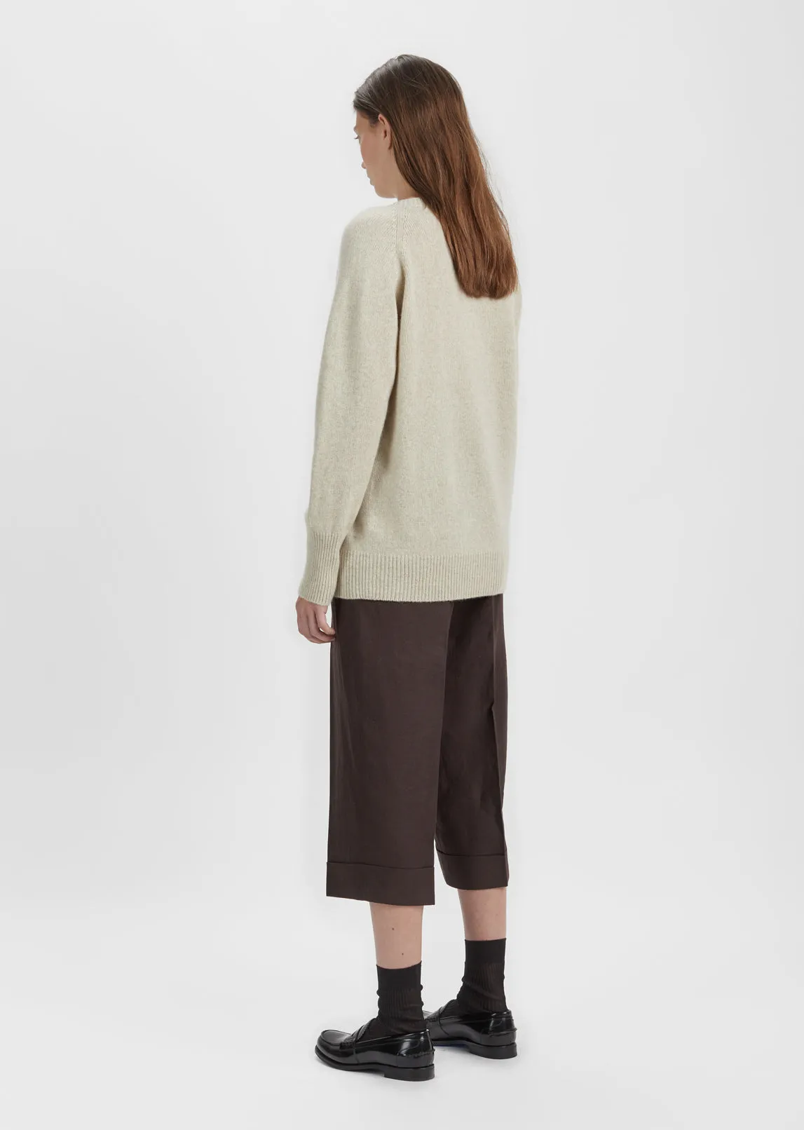 Oversized Cashmere Crewneck Sweater