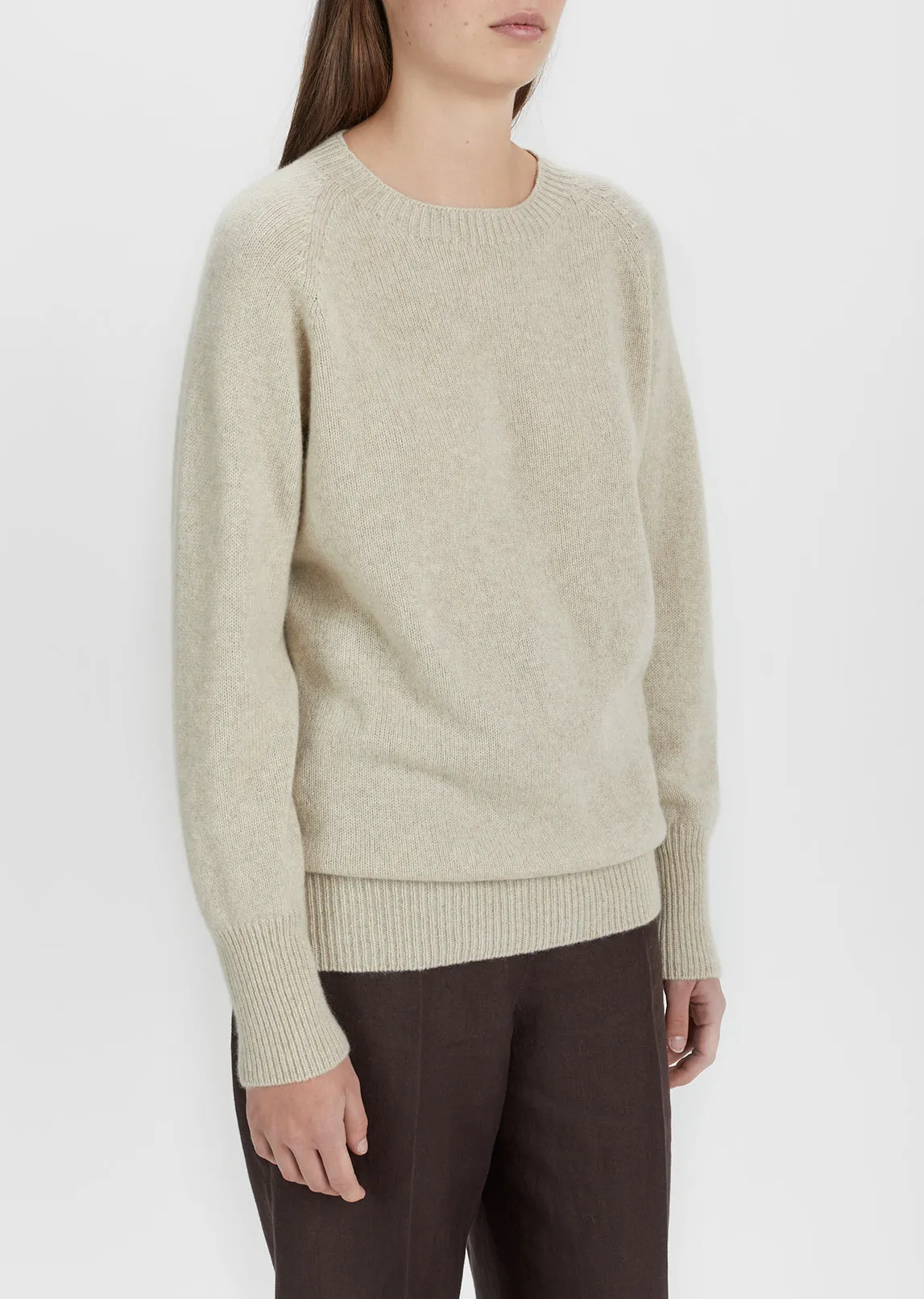 Oversized Cashmere Crewneck Sweater