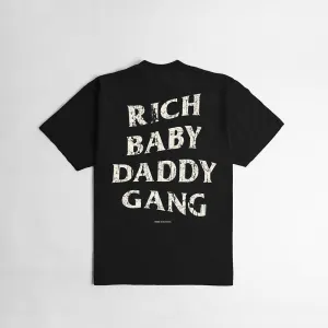 Rich Baby Daddy Gang Premium Oversized T-shirt- Black