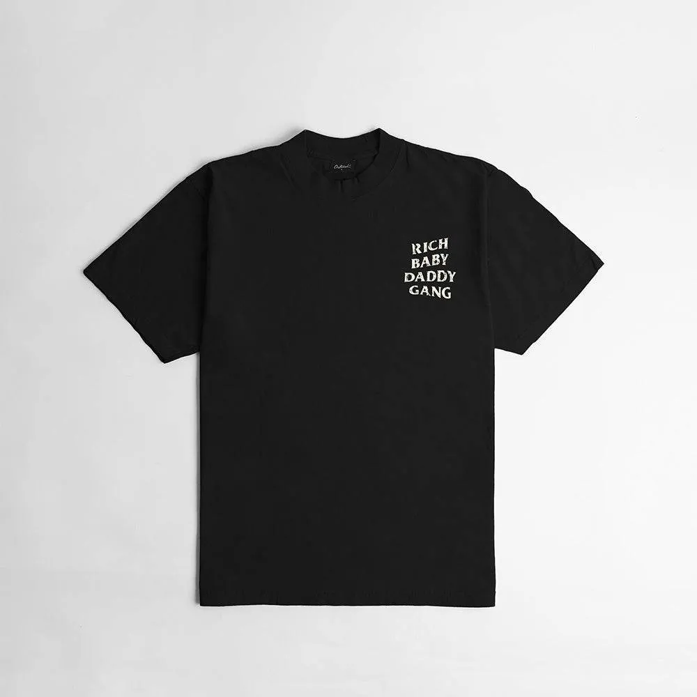 Rich Baby Daddy Gang Premium Oversized T-shirt- Black