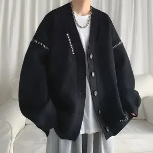 Riolio - Button Up Cardigan - chill guy 90s fashion mens fashion