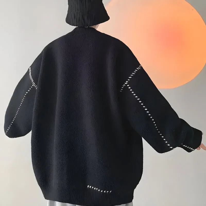 Riolio - Button Up Cardigan - chill guy 90s fashion mens fashion