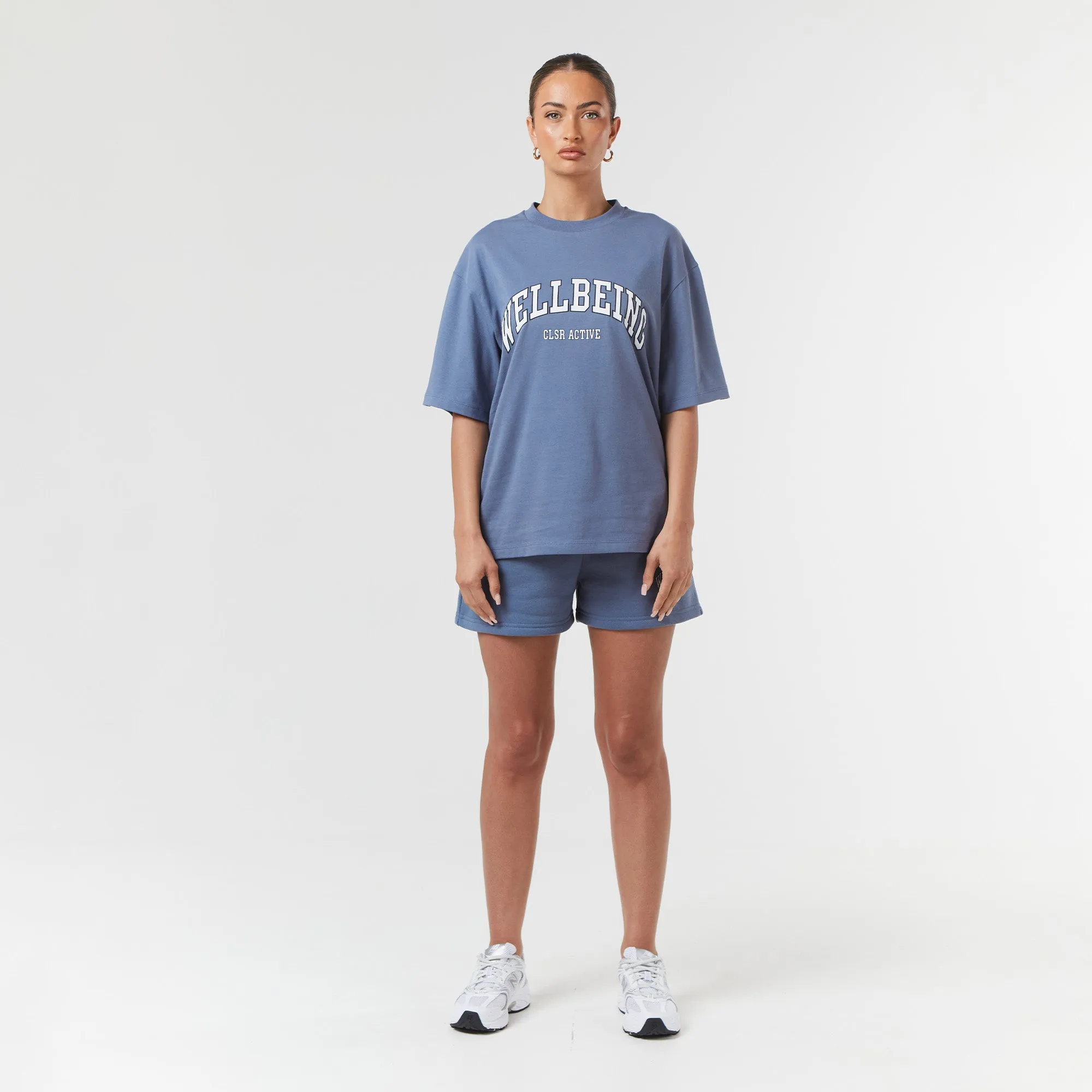 Wellbeing Varsity Twinset | Elemental Blue